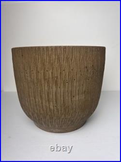 Vtg Mid Century Gainey Nuts & Bolts Sgraffito T 10 Pottery Planter