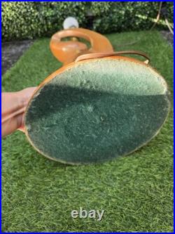 Vtg Mid Century Modern Heifetz Style Sculpted Wood Leaf Lamp RARE