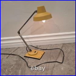 Vtg Mid-Century Modern Tensor Yellow Enamel Adjustable Desk Lamp rare