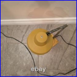 Vtg Mid-Century Modern Tensor Yellow Enamel Adjustable Desk Lamp rare