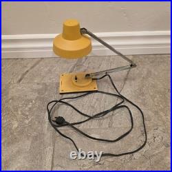 Vtg Mid-Century Modern Tensor Yellow Enamel Adjustable Desk Lamp rare
