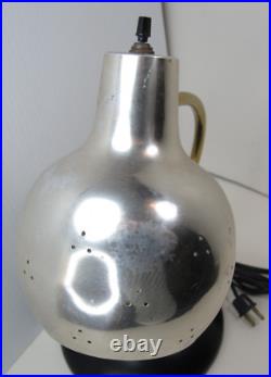 Vtg RARE Space Age Chrome Eyeball Bullet Orb Mid Century Modern Desk Lamp MCM Vtg RARE Space Age Chrome Eyeball Bullet Orb Mid Century Modern Desk Lamp MCM