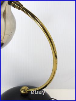 Vtg RARE Space Age Chrome Eyeball Bullet Orb Mid Century Modern Desk Lamp MCM