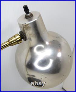 Vtg RARE Space Age Chrome Eyeball Bullet Orb Mid Century Modern Desk Lamp MCM Vtg RARE Space Age Chrome Eyeball Bullet Orb Mid Century Modern Desk Lamp MCM