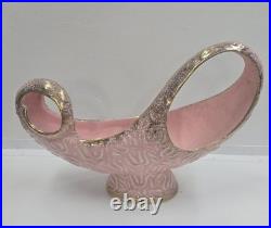 Vtg. Rare 1950's California Pottery Collection Pink Gold Abstract Bowl Planter