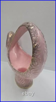 Vtg. Rare 1950's California Pottery Collection Pink Gold Abstract Bowl Planter Vtg. Rare 1950's California Pottery Collection Pink Gold Abstract Bowl Planter