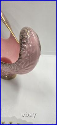 Vtg. Rare 1950's California Pottery Collection Pink Gold Abstract Bowl Planter