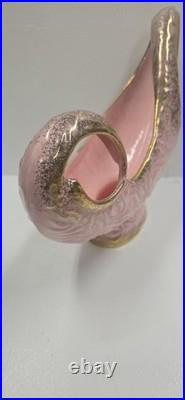 Vtg. Rare 1950's California Pottery Collection Pink Gold Abstract Bowl Planter