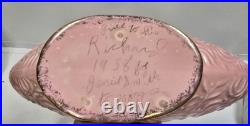 Vtg. Rare 1950's California Pottery Collection Pink Gold Abstract Bowl Planter