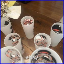 Vtg. Rare 1950's Gay Fad Rich Man Poor Man MCM Frosted Glasses Great Cond. #7