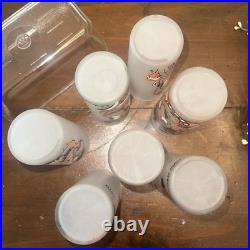 Vtg. Rare 1950's Gay Fad Rich Man Poor Man MCM Frosted Glasses Great Cond. #7