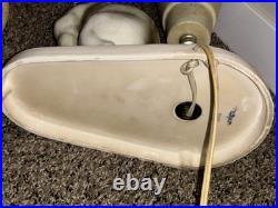 Vtg Siamese Cat Table TV UFO Lamp Rare MCM Mid Century Modern Ceramic