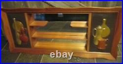 Vtg rare Illinois Moulding Co Mid Century Mod Retro Shadow Box Mirror Shelf 50