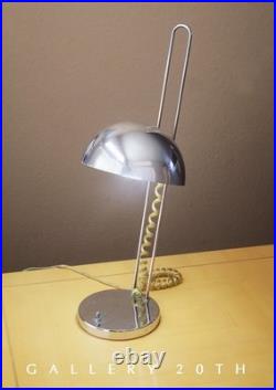 WOW! VINTAGE MID CENTURY SONNEMAN LUCITE & CHROME DESK LAMP! PANTON 60s RARE MCM