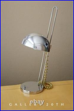 WOW! VINTAGE MID CENTURY SONNEMAN LUCITE & CHROME DESK LAMP! PANTON 60s RARE MCM