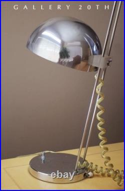 WOW! VINTAGE MID CENTURY SONNEMAN LUCITE & CHROME DESK LAMP! PANTON 60s RARE MCM