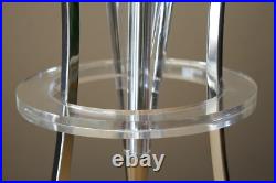Wow! Rare Lucite Atomic Art Deco Futuristic Table Lamp! MCM Wow! Rare Lucite Atomic Art Deco Futuristic Table Lamp! MCM